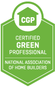 Certified Green Professional logo from the National Association of Home Builders